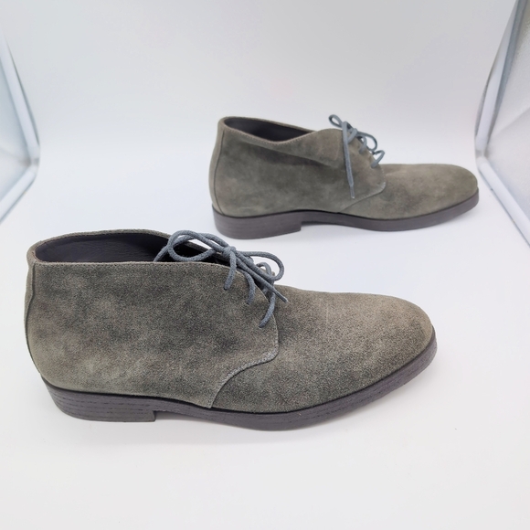 KD KD Men's Suede Lace-Up Beatle Boots Grey Italy Sz 43 - Picture 4 of 9